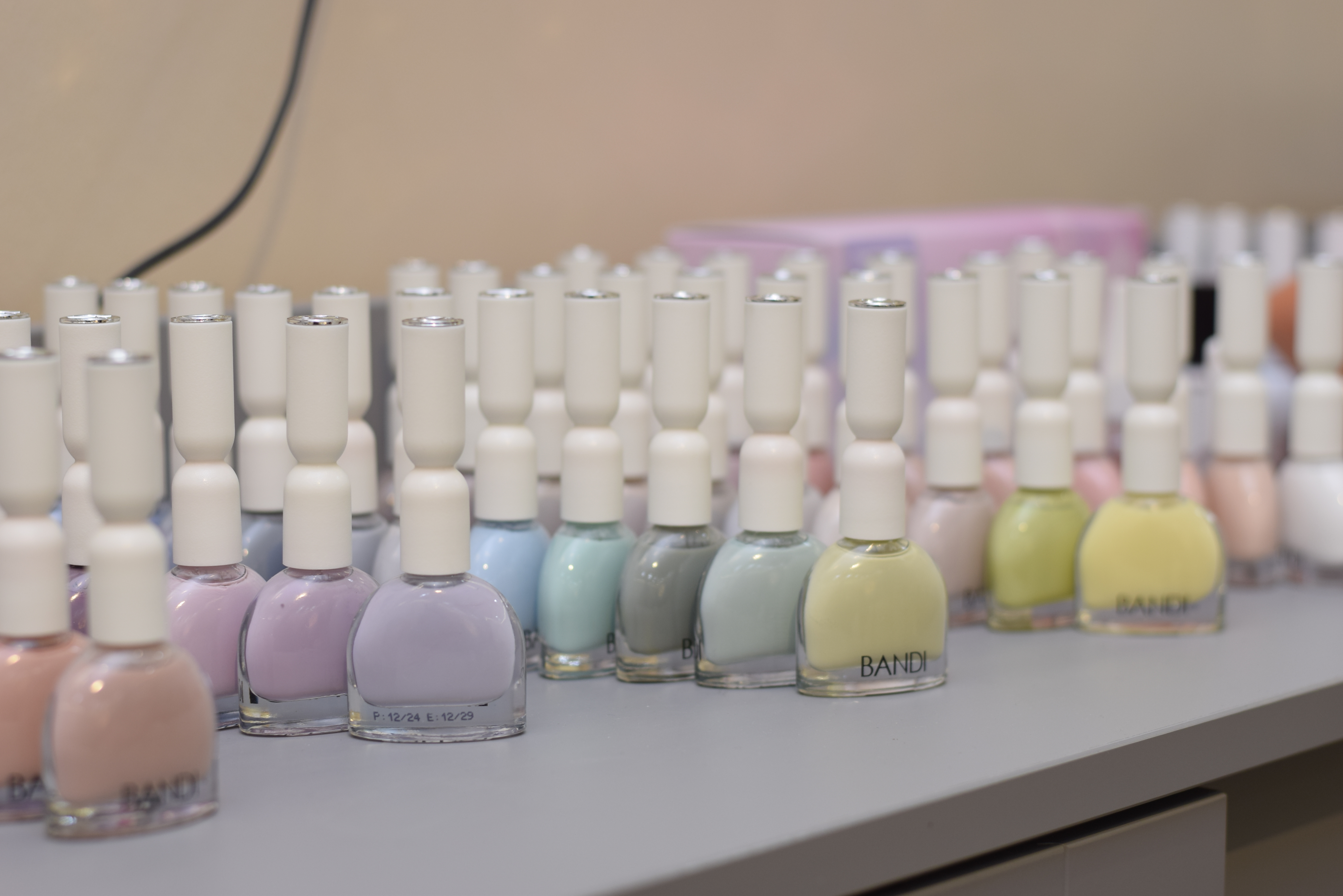 Massage and esthetic tools laid out